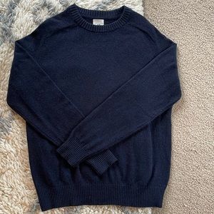 H&M Navy Wool Blend Sweater